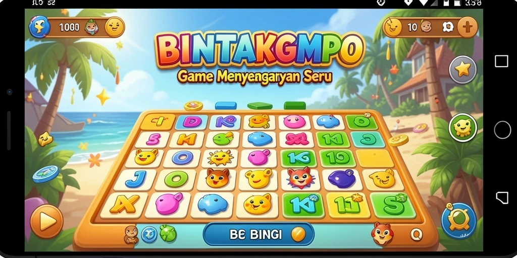 Tampilan gameplay yang seru dalam BINTANGMPO dengan aksi Bingo menarik.