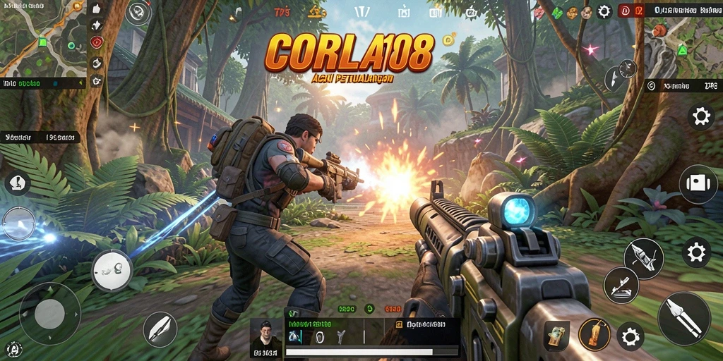 Tangkapan layar menampilkan aksi seru gameplay TPS.