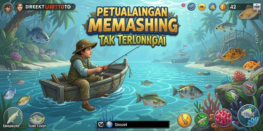 Gameplay memancing yang seru dan mendebarkan di DIREKTURTOTO.