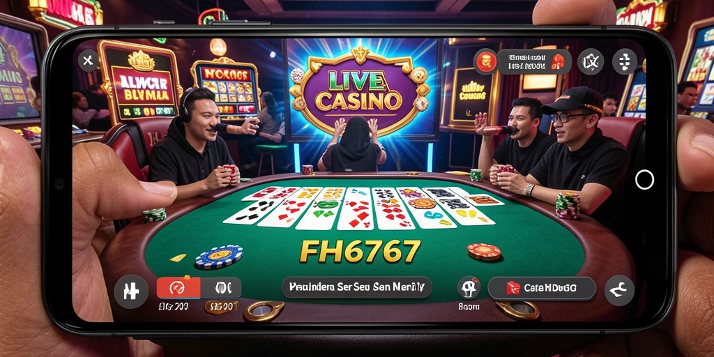 Tampilan gameplay FH6767 yang menarik dalam suasana Live Casino.