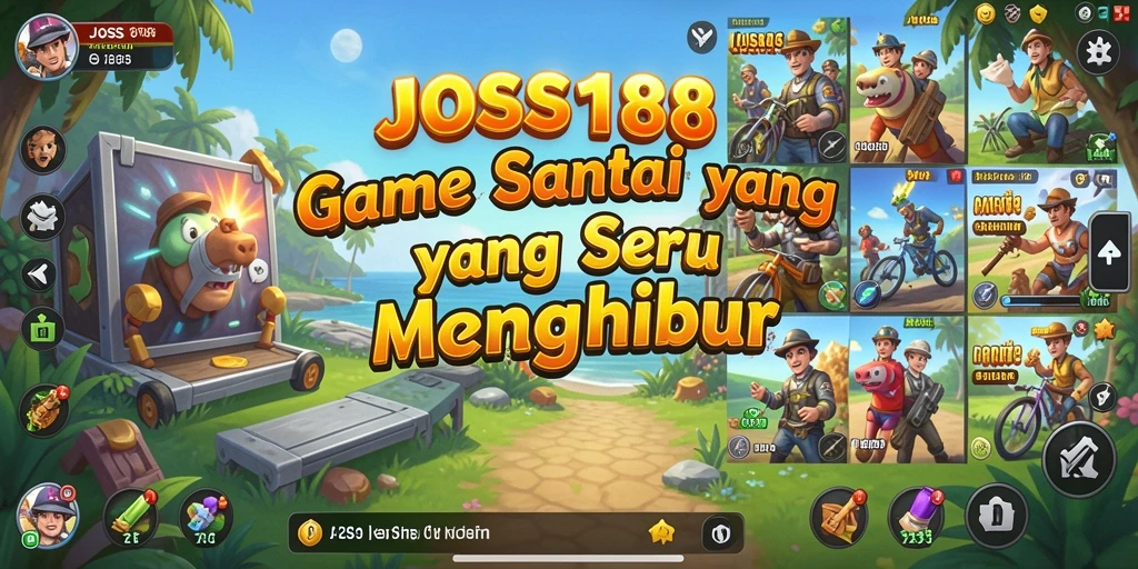 Screenshot menampilkan gameplay seru dan warna-warni JOSS188.
