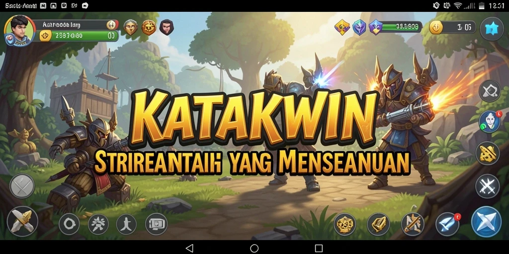 Gameplay SLG menampilkan strategi yang mendebarkan dalam KATAKWIN.