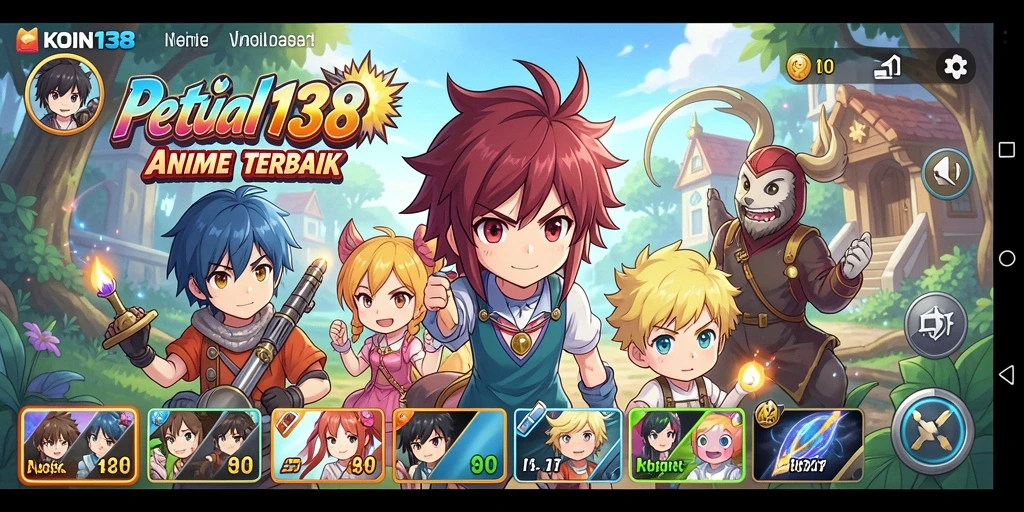 Tampilan menarik dari gameplay anime KOIN138.