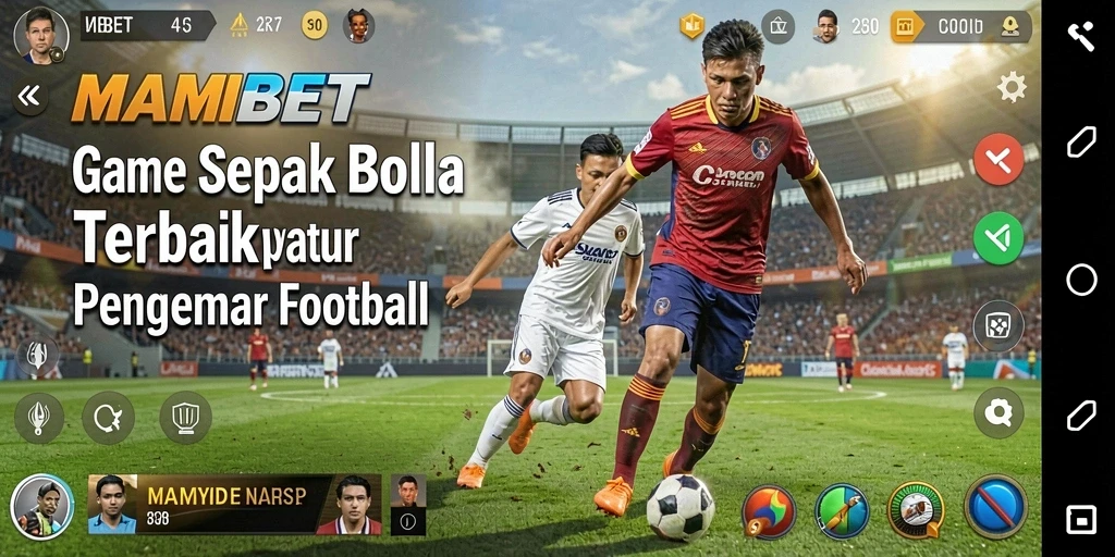 Tampilan gameplay menarik dari MAMIBET yang penuh aksi sepak bola.