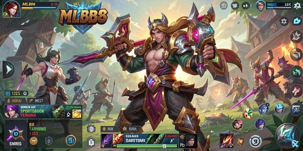 Gameplay menarik saat menggunakan aplikasi Sportsbook MLBB8.