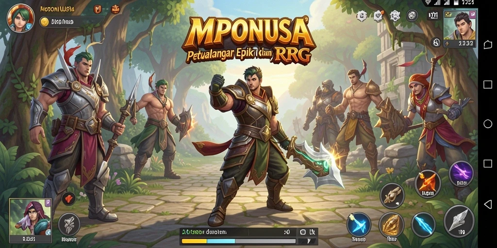 Tampilan gameplay RPG MPONUSA yang memukau dan mengasyikkan.