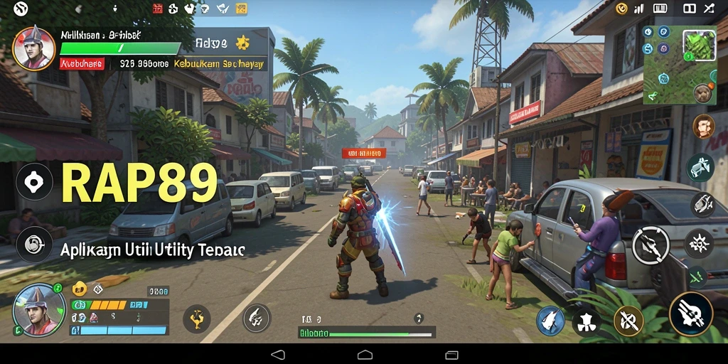 Screenshot RAP89 menunjukkan antarmuka yang sederhana dan fungsional.