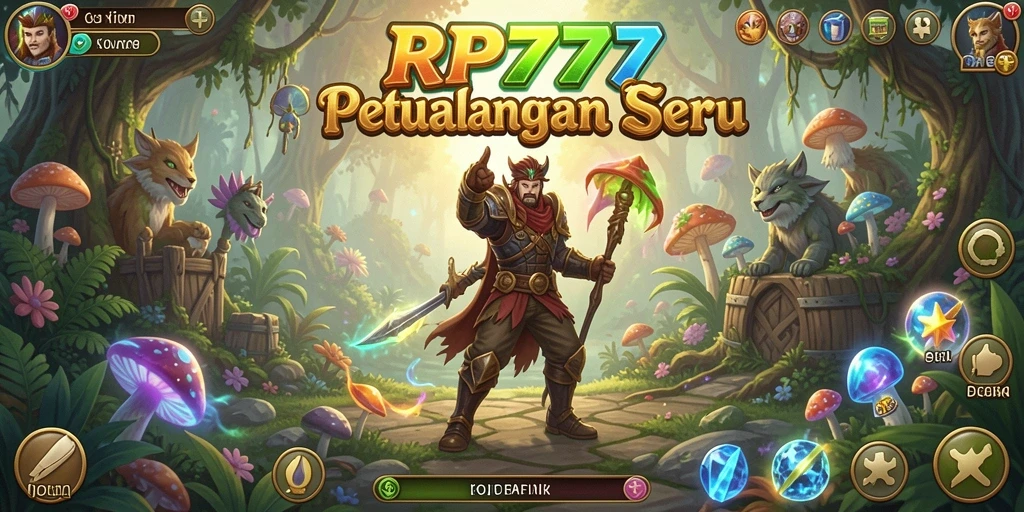 Tampilan gameplay RP777 yang menakjubkan di dunia petualangan.