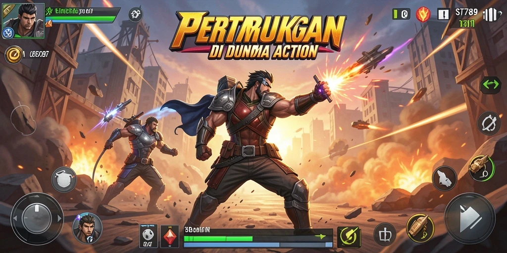 Gambaran menarik dari gameplay Action ST789 yang mendebarkan.